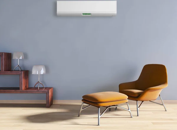 Modern Interior Air Conditioning Rendering Illustration — Stock Photo, Image