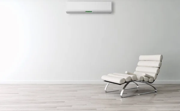 Modern Interieur Met Airconditioning Rendering Illustratie — Stockfoto