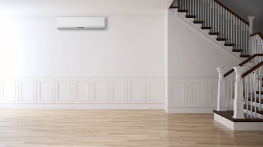 Klima 3d render çizim ile modern iç