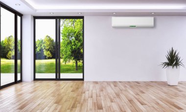 Klima 3d render çizim ile modern iç