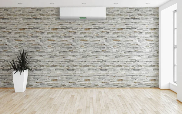 Klima 3d render çizim ile modern iç