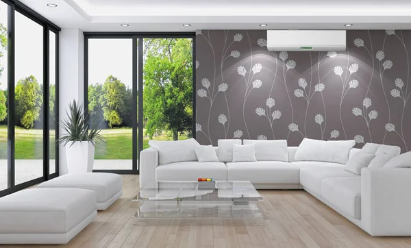 Klima 3d render çizim ile modern iç
