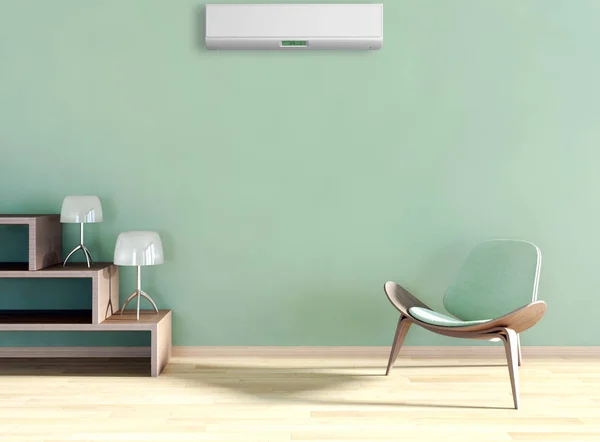 Modern Interior Air Conditioning Rendering Illustration — Stock Photo, Image