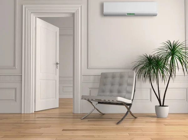 Modernes Interieur Mit Klimaanlage Darstellung — Stockfoto