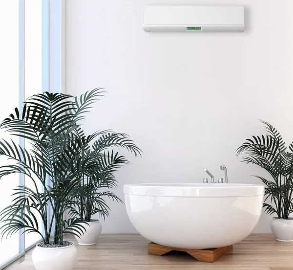 Klima 3d render çizim ile modern iç