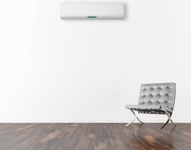 Klima 3d render çizim ile modern iç