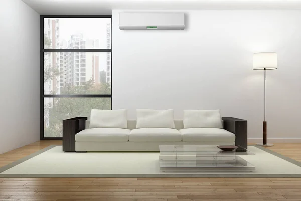 Modern Interior Air Conditioning Rendering Illustration — Stock Photo, Image