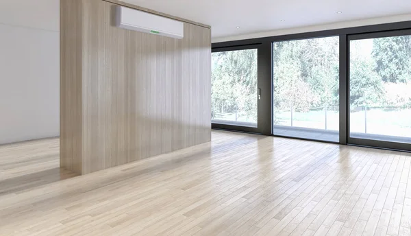 Klima 3d render çizim ile modern iç