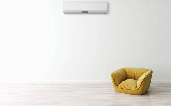 Modern Interieur Met Airconditioning Rendering Illustratie — Stockfoto