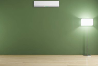 Klima 3d render çizim ile modern iç