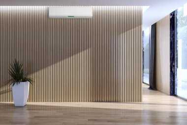 Klima 3d render çizim ile modern iç