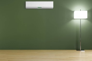 Klima 3d render çizim ile modern iç