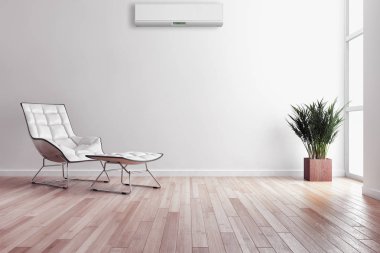 Klima 3d render çizim ile modern iç