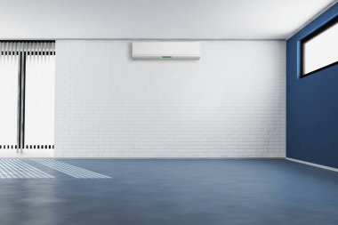 Klima 3d render çizim ile modern iç