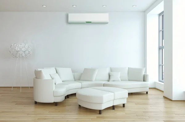 Modern Interior Air Conditioning Rendering Illustration — Stock Photo, Image