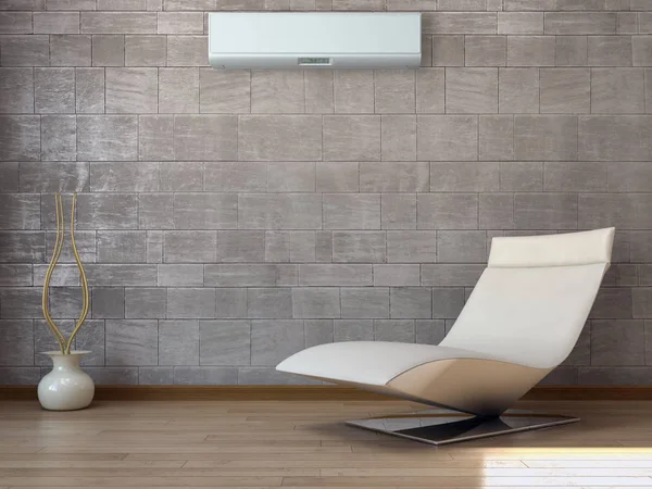 Klima 3d render çizim ile modern iç