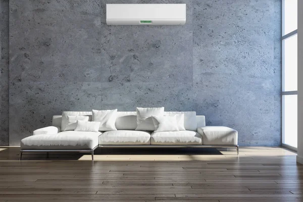 Klima 3d render çizim ile modern iç