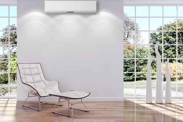 Klima 3d render çizim ile modern iç