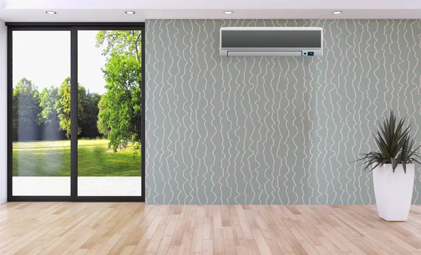 Klima 3d render çizim ile modern iç