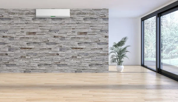 Klima 3d render çizim ile modern iç