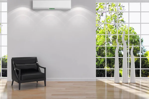 Klima 3d render çizim ile modern iç