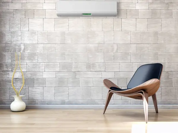 Klima 3d render çizim ile modern iç