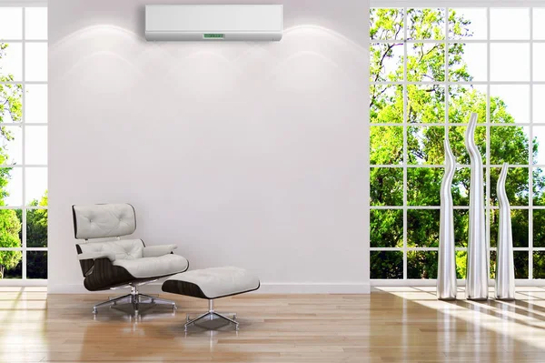 Klima 3d render çizim ile modern iç