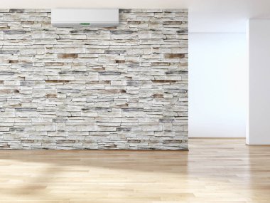 Klima 3d render çizim ile modern iç