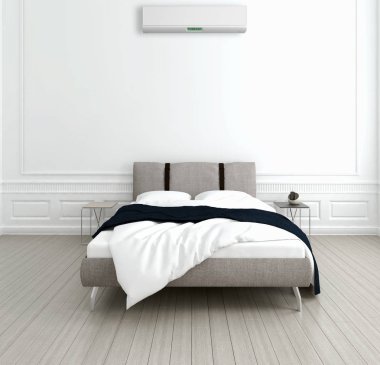 Klima 3d render çizim ile modern iç