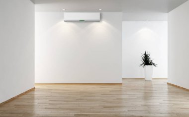 Klima 3d render çizim ile modern iç