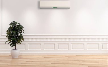 Klima 3d render çizim ile modern iç