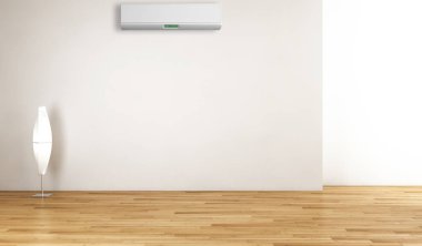 Klima 3d render çizim ile modern iç