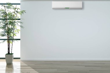 Klima 3d render çizim ile modern iç