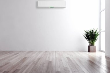 Klima 3d render çizim ile modern iç