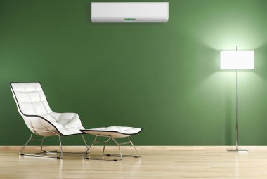 Klima 3d render çizim ile modern iç