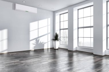 Klima 3d render çizim ile modern iç