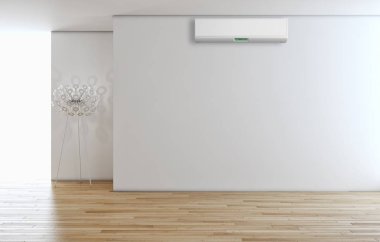 Klima 3d render çizim ile modern iç