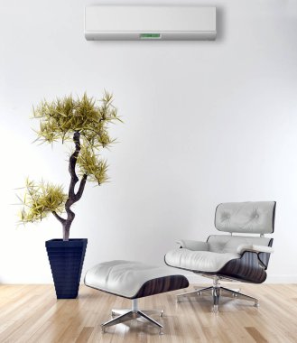 Klima 3d render çizim ile modern iç