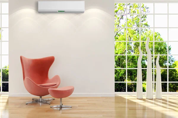 Klima 3d render çizim ile modern iç