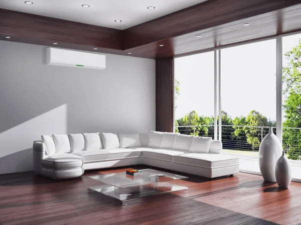 Klima 3d render çizim ile modern iç