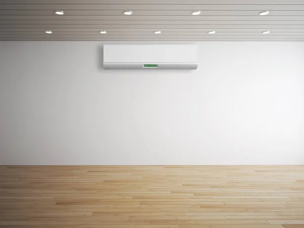 Moderní Interiér Klimatizace Vykreslování Obrázku — Stock fotografie