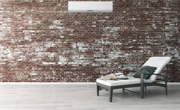 Klima 3d render çizim ile modern iç