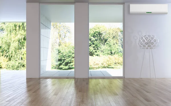 Klima 3d render çizim ile modern iç