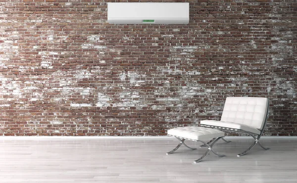 Klima 3d render çizim ile modern iç