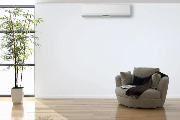 Modern Interior Air Conditioning Rendering Illustration — Stock Photo, Image