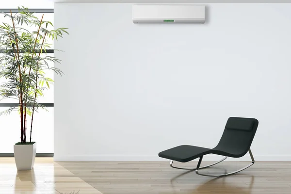 Modern Interieur Met Airconditioning Rendering Illustratie — Stockfoto