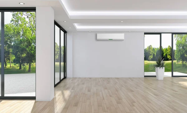 Klima 3d render çizim ile modern iç