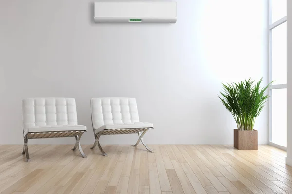 Modernes Interieur Mit Klimaanlage Darstellung — Stockfoto