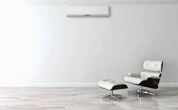 Modern Interieur Met Airconditioning Rendering Illustratie — Stockfoto