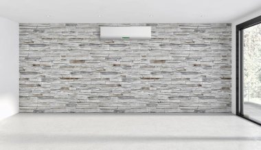 Klima 3d render çizim ile modern iç